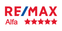 remax alfa logo pet hvězd